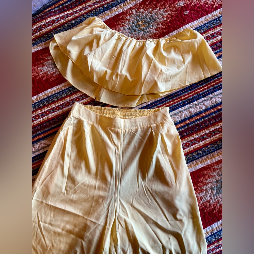 Light Yellow Two Piece Set